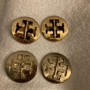 Tory Burch 4 gold metal meddalions